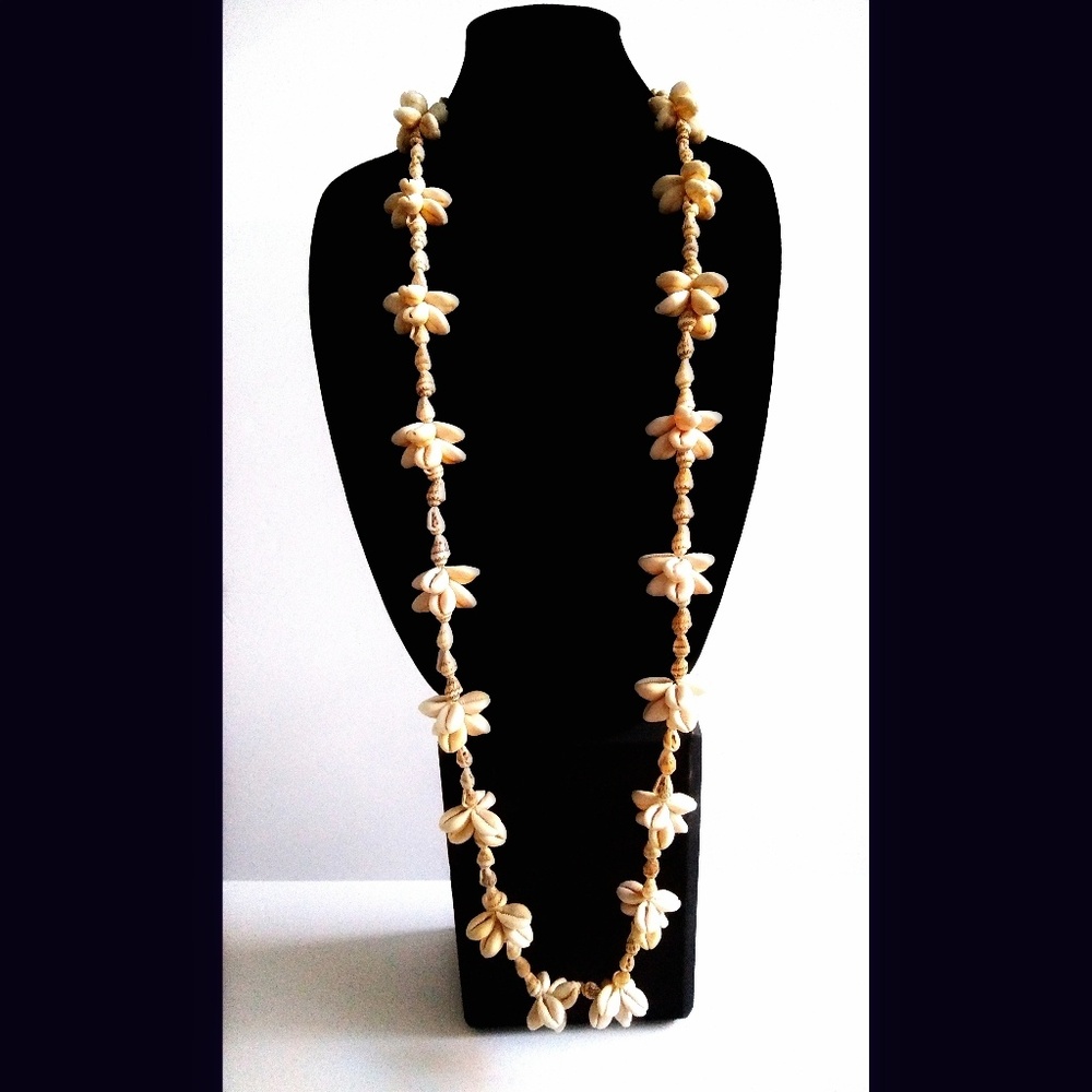 Natural Shell Long Necklace - image 1